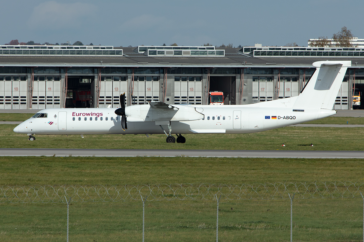Eurowings, D-ABQO, Bombardier, DHC-8-402, 27.10.2019, STR, Stuttgart, Germany