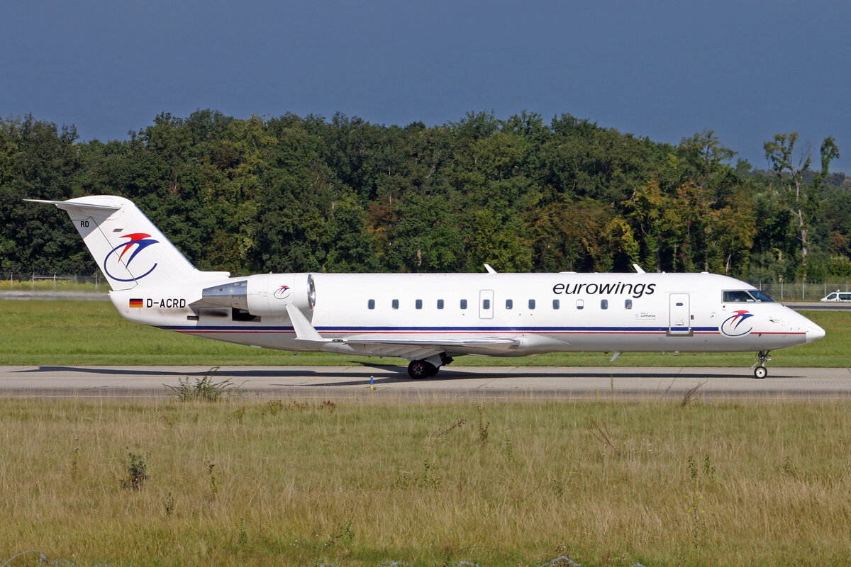 Eurowings, D-ACRD, Bombardier CRJ-200ER, msn: 7583, 01.September 2007, GVA Genève, Switzerland.