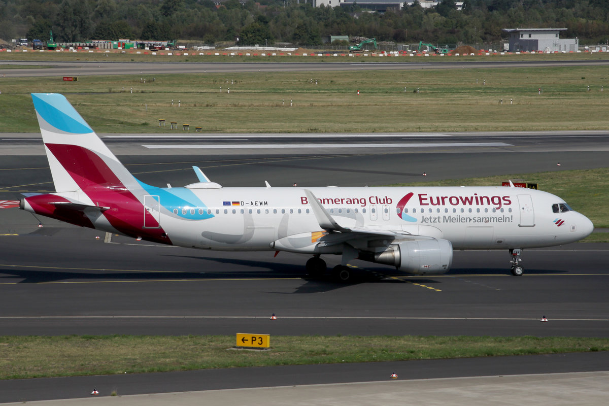 Eurowings, D-AEWM, Airbus, A 320-214 sl, DUS-EDDL, Düsseldorf, 21.08.2019, Germany 