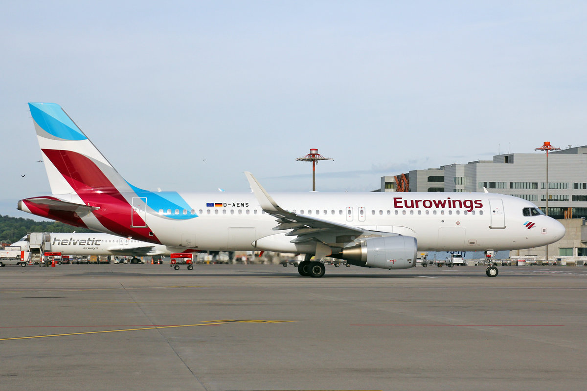 Eurowings, D-AEWS, Airbus A320-214, 16.Juni 2017, ZRH Zürich, Switzerland.