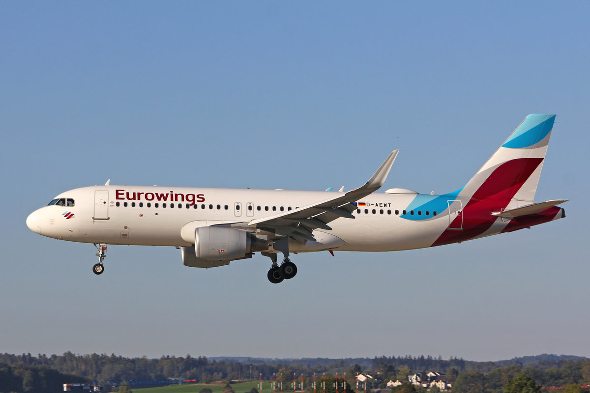 Eurowings, D-AEWT, Airbus A320-214, msn: 7534, 26.September 2018, ZRH Zürich, Switzerland.