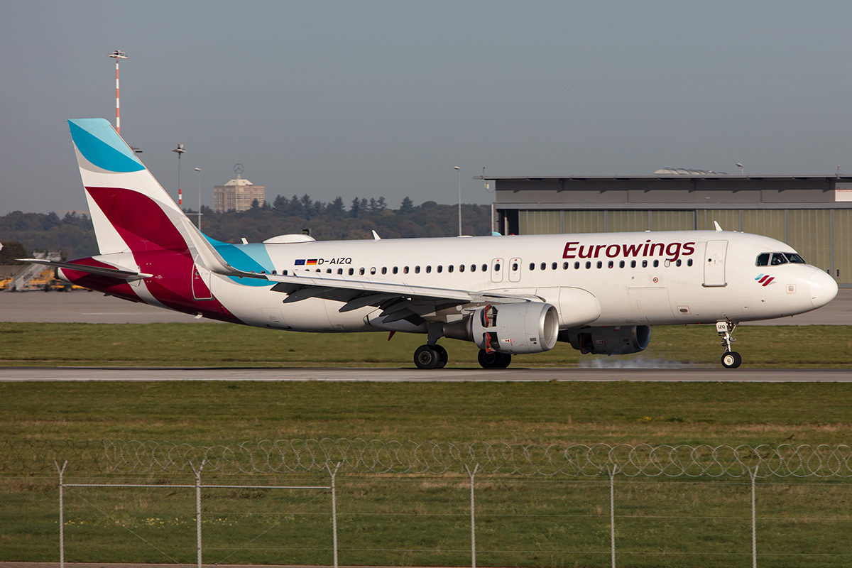 Eurowings, D-AIZQ, Airbus, A320-214, 15.10.2019, STR, Stuttgart, Germany



