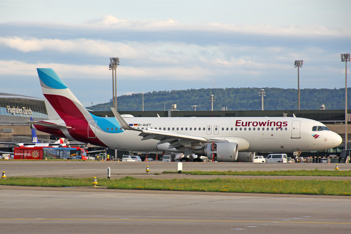 Eurowings, D-AIZT, Airbus A320-214, 16.Juni 2017, ZRH Zürich, Switzerland.
