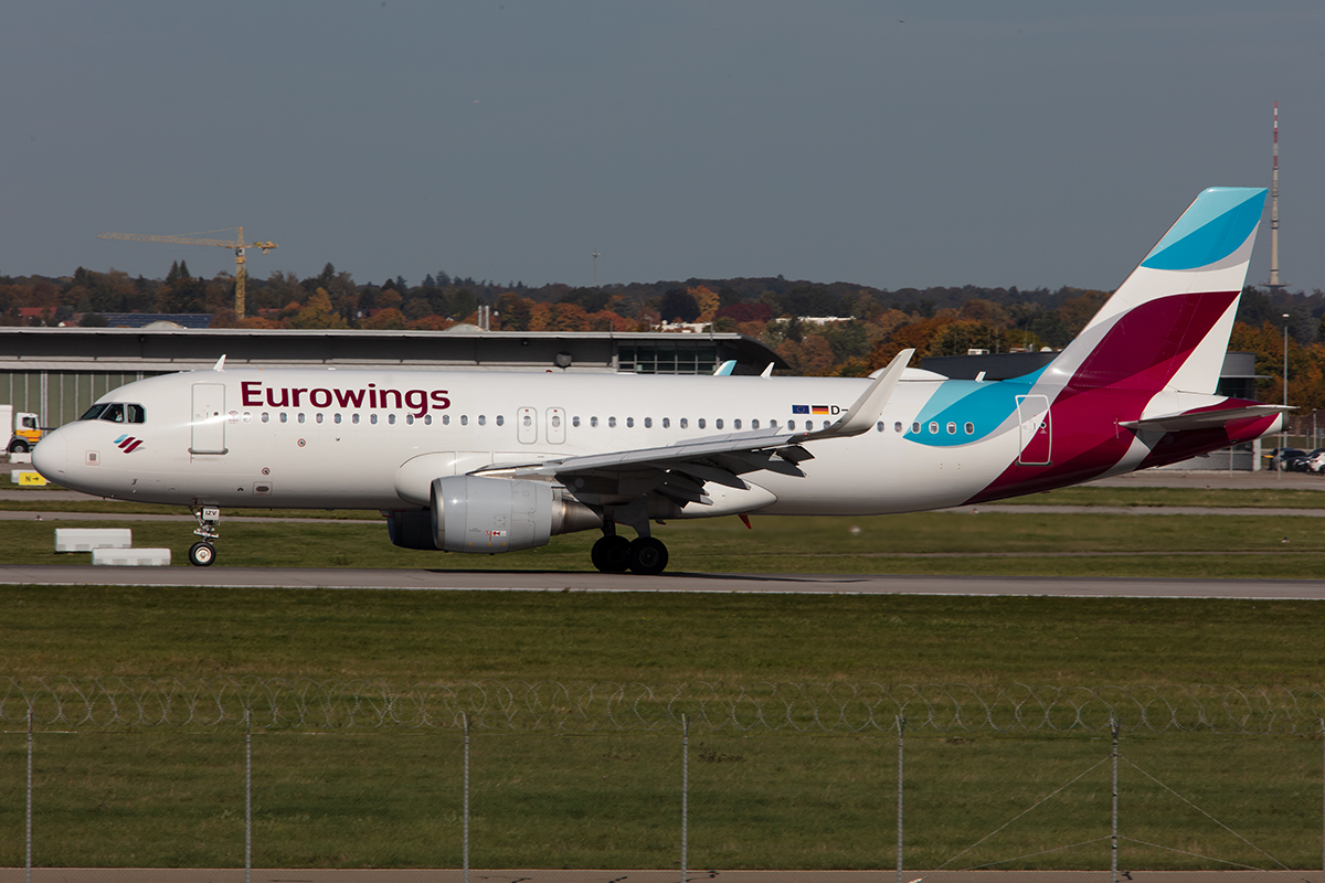Eurowings, D-AIZV, Airbus, A320-214, 15.10.2019, STR, Stuttgart, Germany



