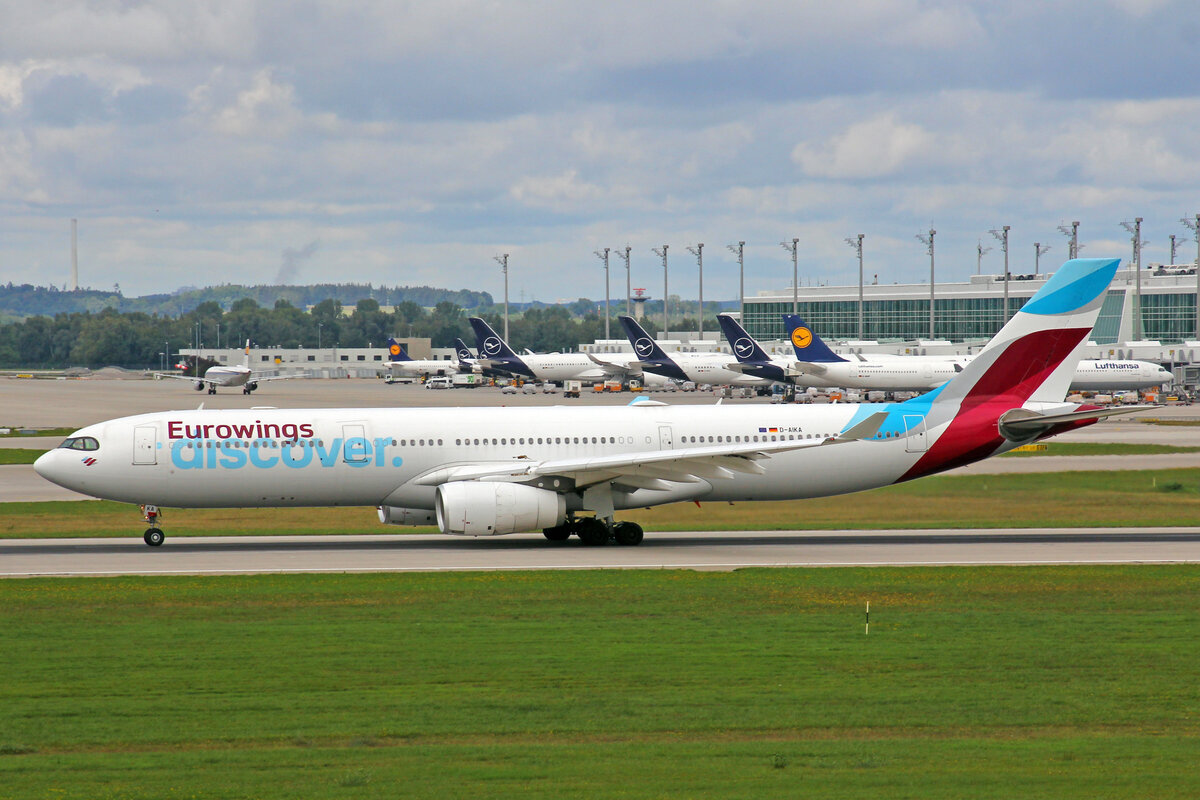 Eurowings Discover., D-AIKA, Airbus A330-343X, msn: 570, 11.September 2022, MUC München, Germany.