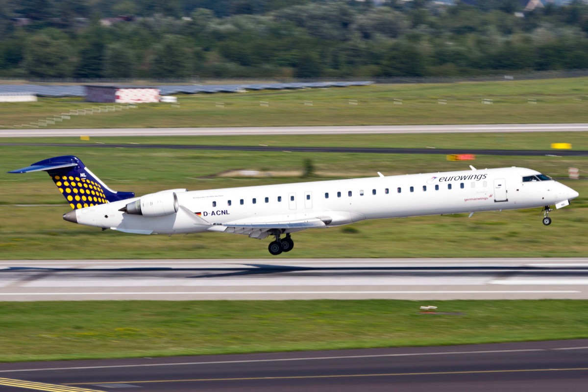 Eurowings (EW-EWG), D-ACNL, Bombardier, CRJ-900 NG (GW-Sticker), 22.08.2015, DUS-EDDL, Düsseldorf, Germany