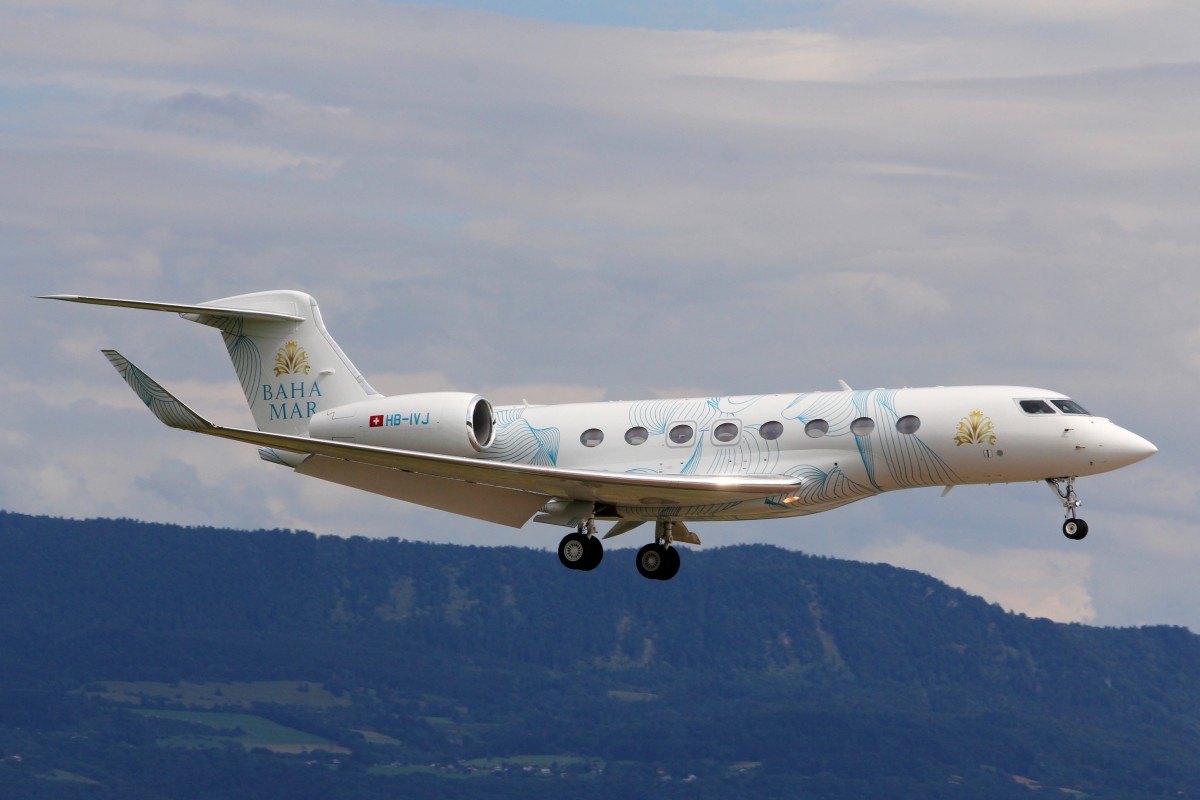 Execujet, HB-IVJ, Gulfstream G650, 9. August 2014, GVA  Genève, Switzerland.