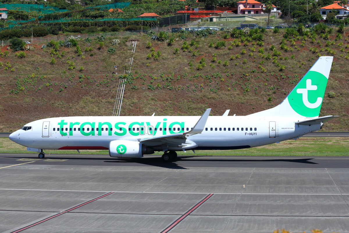F-HUYI, Transavia France, Boeing 737-86N, Serial #: 38039. Funchal, Cristiano Ronaldo Airport, Madeira - LPMA, Portugal, 17.06.2023.