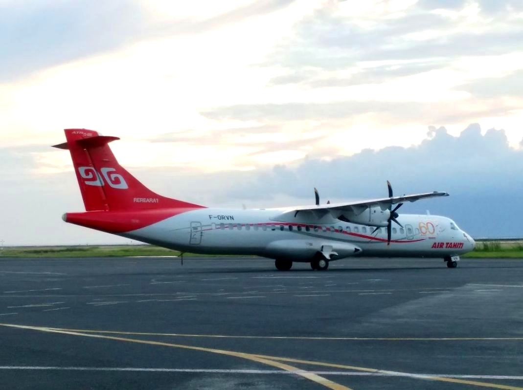 F-ORVN, ATR 42-600, Air Tahiti, Rangiroa Airport (RGI), 14.4.2018