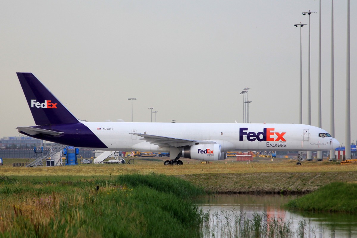 FedEx, N903FD, Boeing B757-237F, 5.Juli 2015, AMS,  Amsterdam, Netherlands.