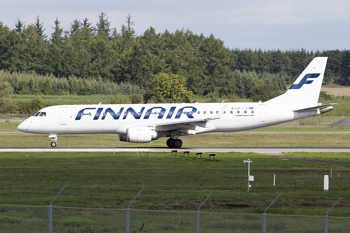 Finnair, OH-LKI, Embraer, 190LR, 01.09.2018, BLL, Billund, Denmark 




