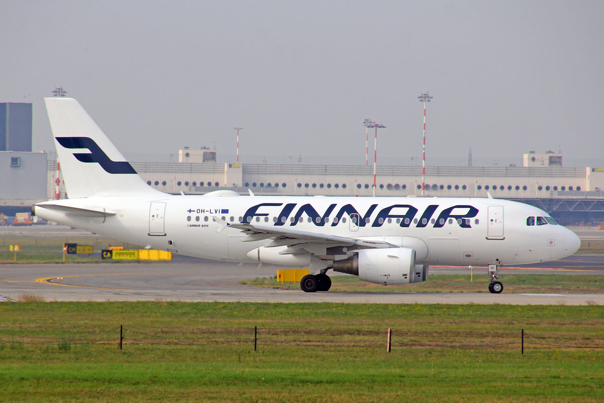 Finnair, OH-LVI, Airbus A319-112, msn: 1364, 16.Oktober 2018, MXP Milano-Malpensa, Italy.