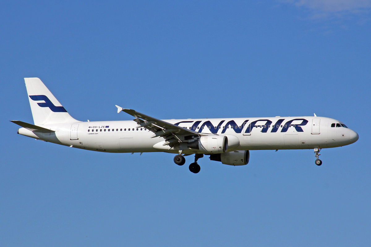 Finnair, OH-LZE, Airbus A321-211, 29.Juli 2017, ZRH Zürich, Switzerland.