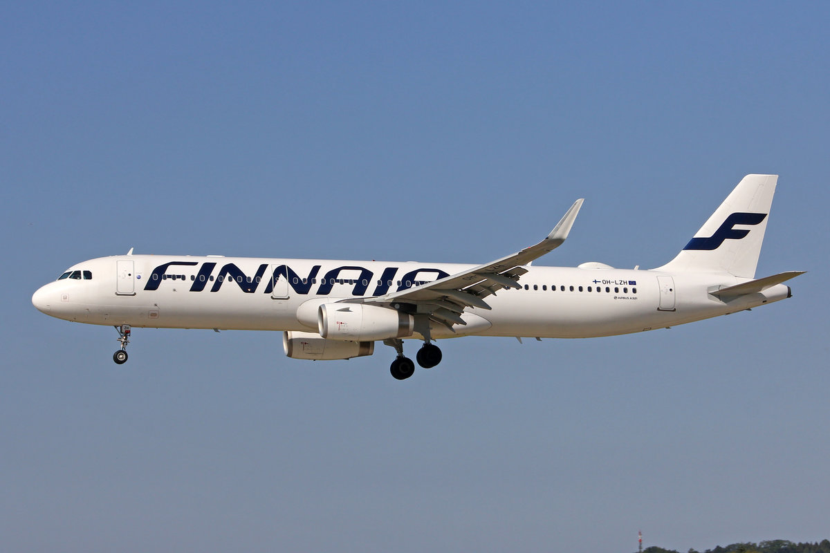 Finnair, OH-LZH, Airbus A321-231, msn: 5803, 09.Juli 2018, ZRH Zürich, Switzerland.