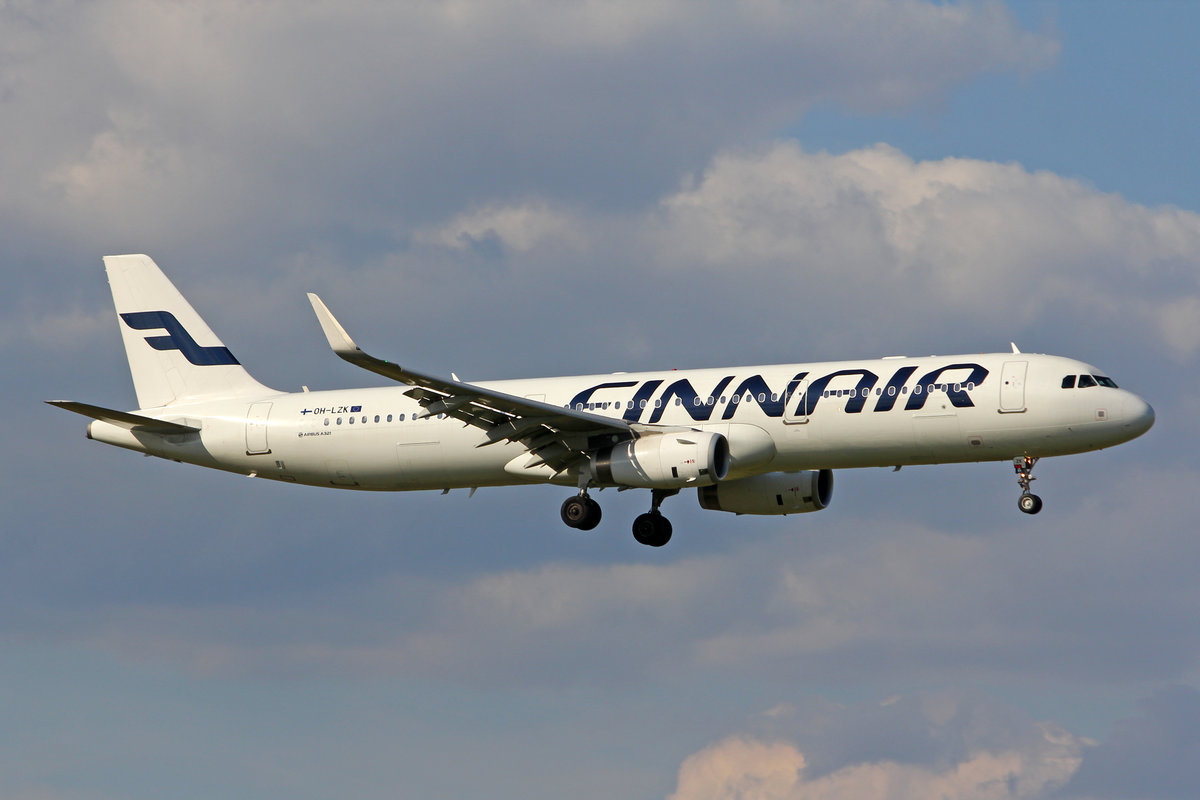Finnair, OH-LZK, Airbus A321-231, msn: 5961, 09.Juli 2018, ZRH Zürich, Switzerland.