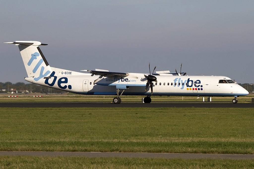 Flybe, G-ECOE, Bombardier, Dash-8-402Q, 06.10.2013, AMS, Amsterdam, Netherlands 




