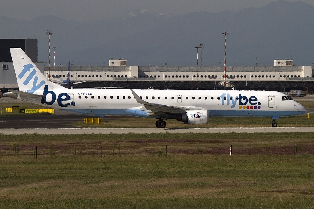 Flybe, G-FBED, Embrear, 195LR, 14.09.2013, MXP, Mailand, Italy 





