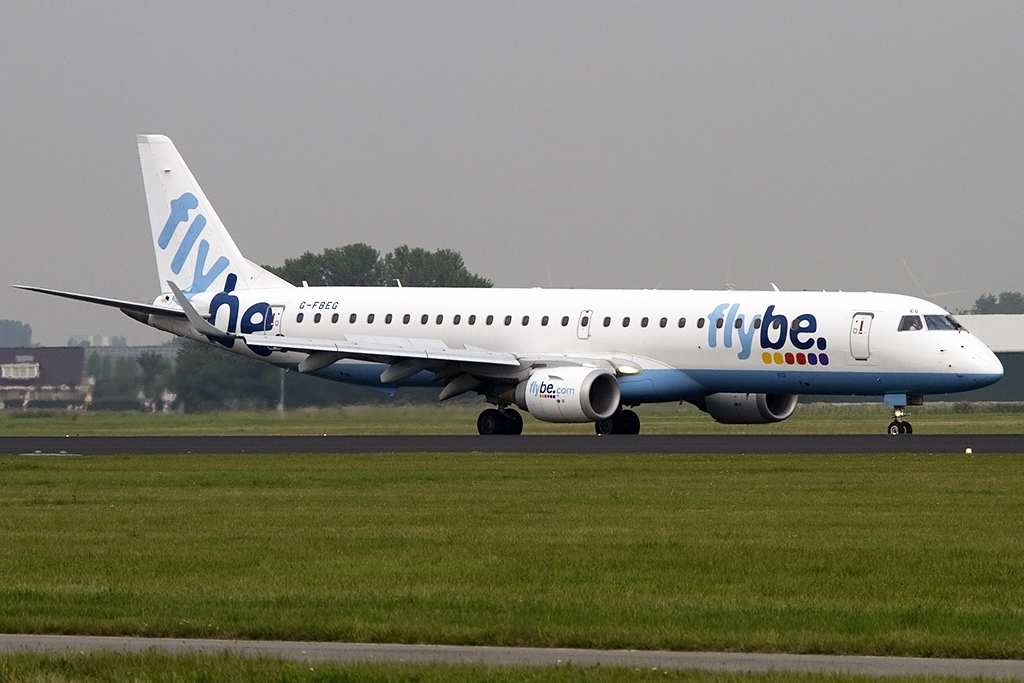 Flybe, G-FBEG, Embraer, 195LR, 07.10.2013, AMS, Amsterdam, Netherlands 



