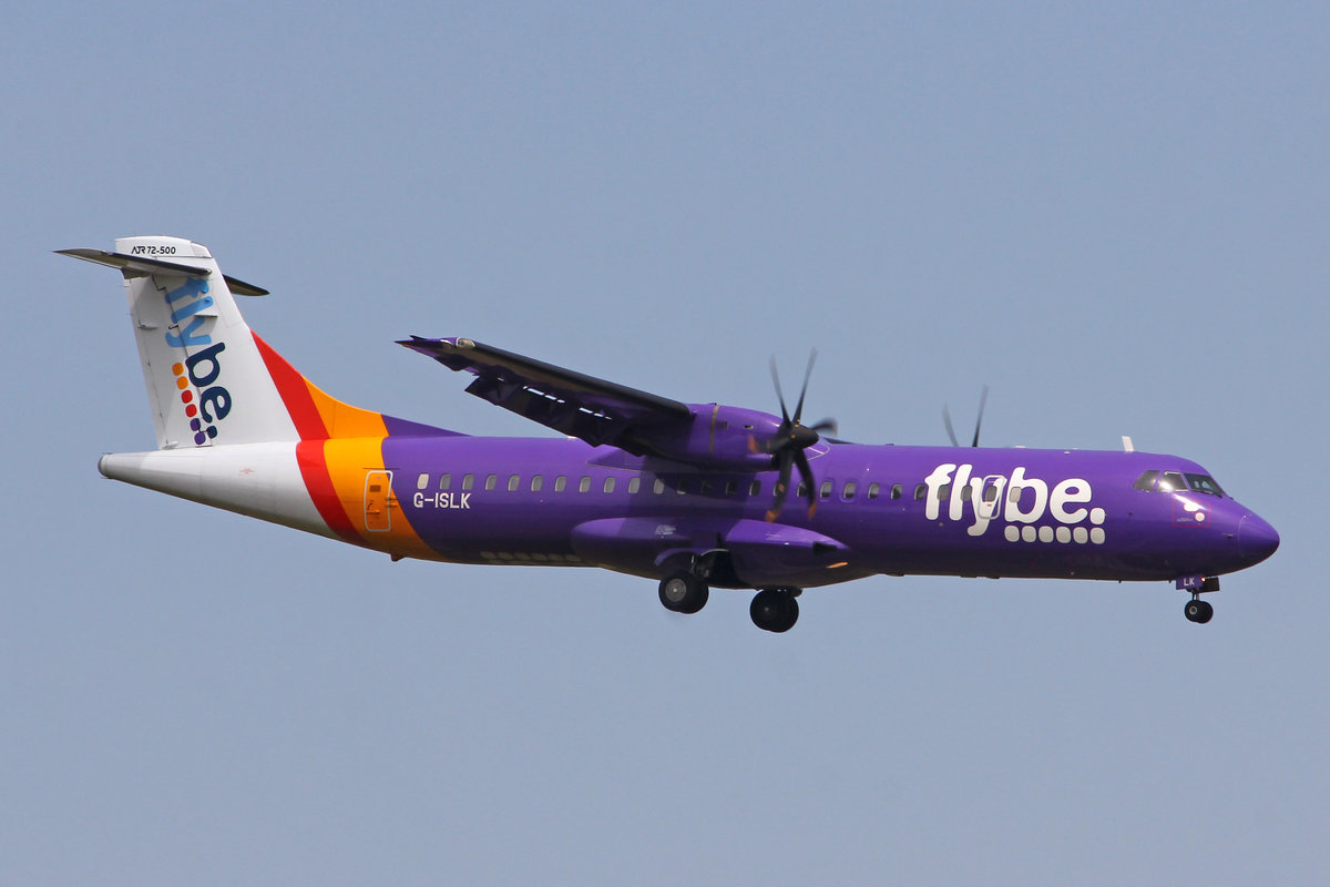 Flybe (Operated by Blue Island), G-ISLK, ATR 72-212A(-500), msn: 634, 06.Juli 2019, ZRH Zürich, Switzerland.