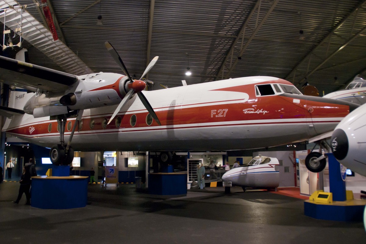 Fokker Prototyp, PH-NVF, Fokker, F-27  Friendschip , 09.05.2014, Avidrome (EHLE-LEY), Lelystad, Niederlande