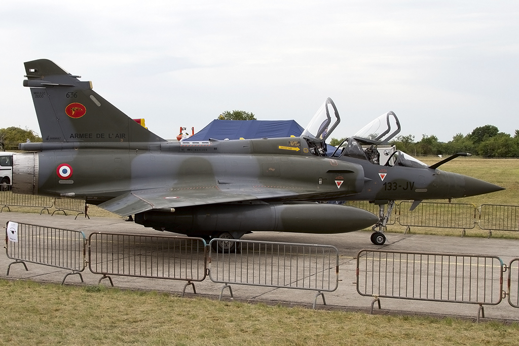 France - Air Force, 636, 133-JV, Dassault, Mirage 2000D, 14.07.2014, LFSO, Nancy-Ochey, France 




