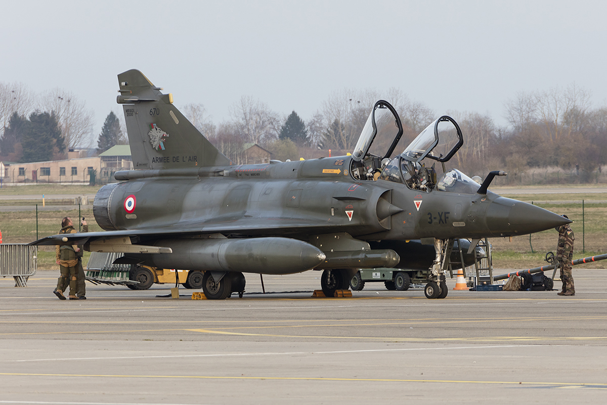 France - Air Force, 670 (3-XF), Dassault, Mirage 2000D, 25.03.2018, SXB, Strasbourg, France 


