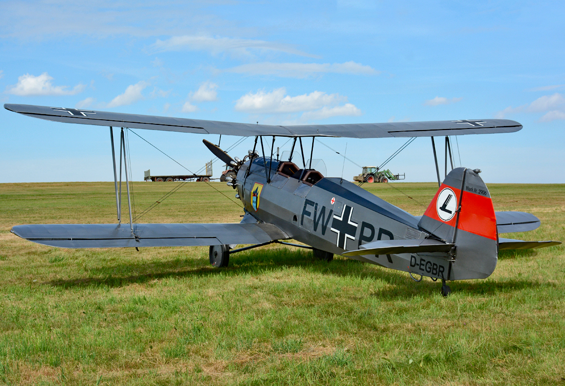 Fw-44 J Stieglitz, D-EGBR, WerkNr. 2906 in Wershofen - 03.09.2016