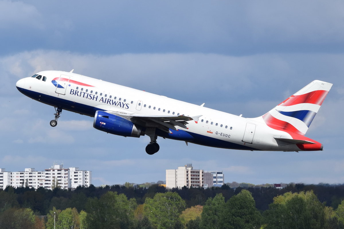 G-EUOC British Airways Airbus A319-131  , TXL  26.04.2017