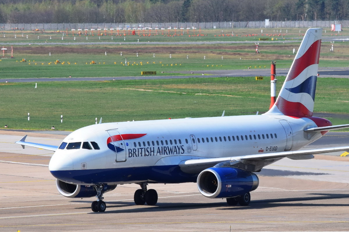 G-EUOD British Airways Airbus A319-131 , TXL , 17.04.2018