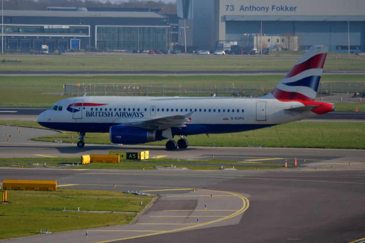 G-EUPU British Airways Airbus A319-131   09.03.2014   Amsterdam-Schiphol