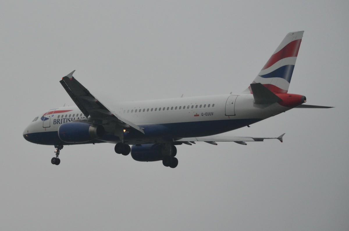 G-EUUV British Airways Airbus A320-232   Anflug am 13.11.2014 auf Tegel