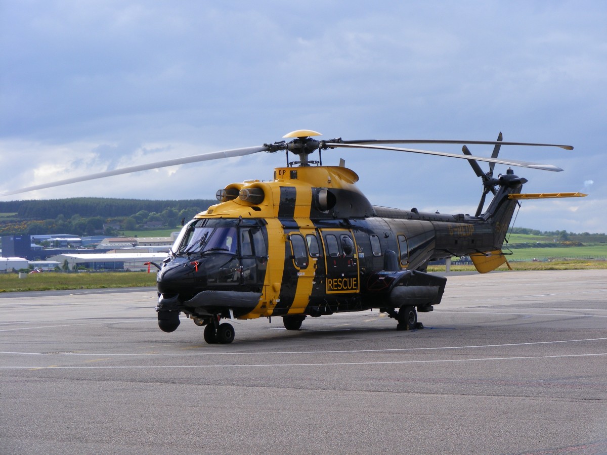 G-REDP, Eurocopter AS 332 Super Puma, Bond Offshore Hilicopters, Aberdeen Airport (ABZ), 28.6.2015