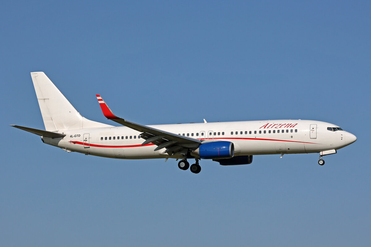 Georgian Airways, 4L-GTD, Boeing B737-8FH, msn: 35105/2501, 20.Mai 2023, AMS Amsterdam, Netherlands.
