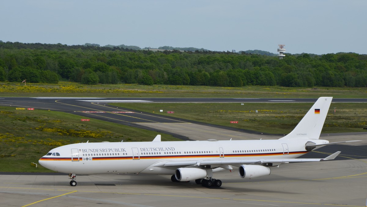 German Air Force,16+02, Airbus A340-313, Köln/Bonn (11.05.2015)