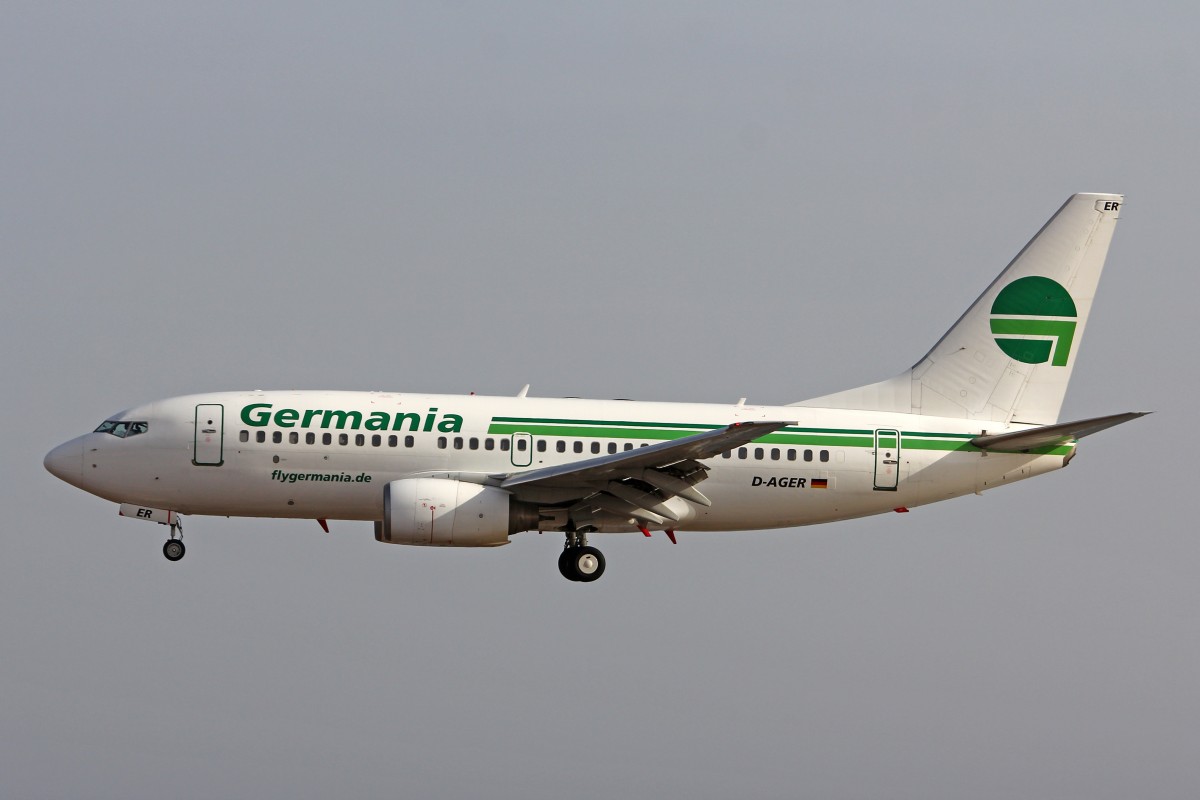 Germania, D-AGER, Boeing B737-75B, 15.Dezember 2015, ACE Lanzarote, Spain.