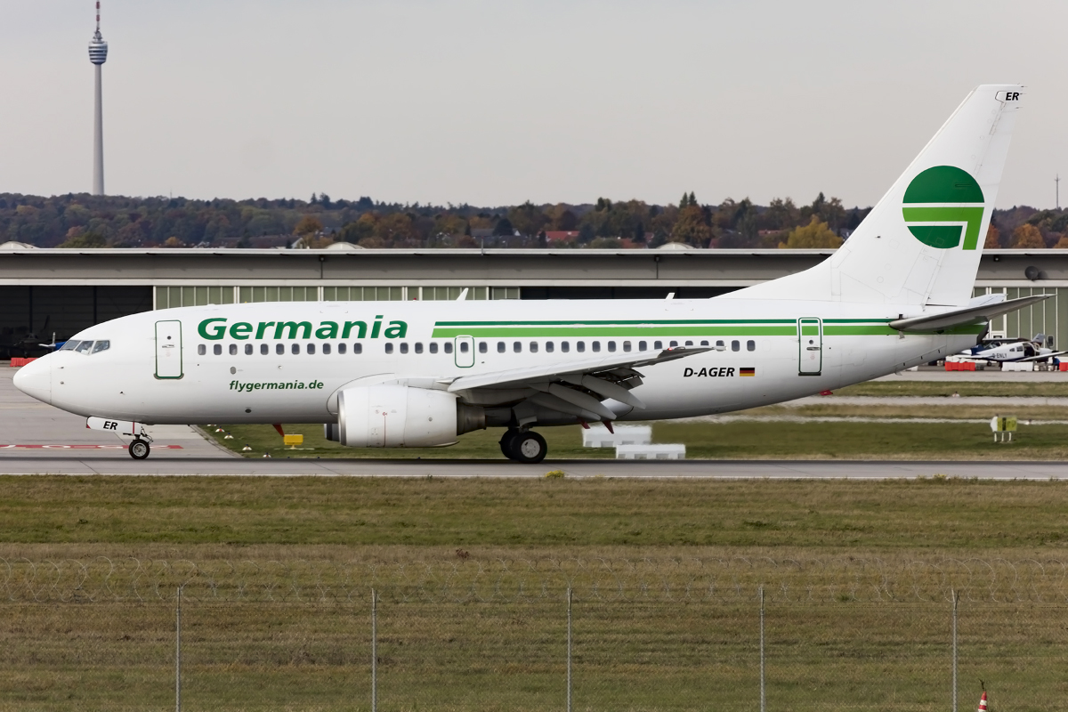 Germania, D-AGER, Boeing, B737-75B, 24.10.2015, STR, Stuttgart, Germany 


