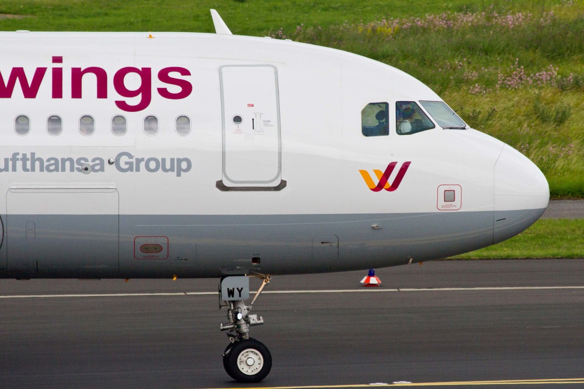 Germanwings (4U-GWI), D-AGWY, Airbus, A 319-132 (Bug/Nose ~ neue GW-Lkrg.), 27.06.2015, DUS-EDDL, Düsseldorf, Germany