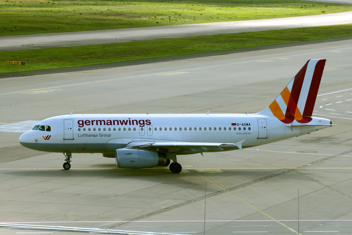 Germanwings, Airbus A319-132, D-AGWA. Köln-Bonn (CGN/EDDK) am 10.09.2017.