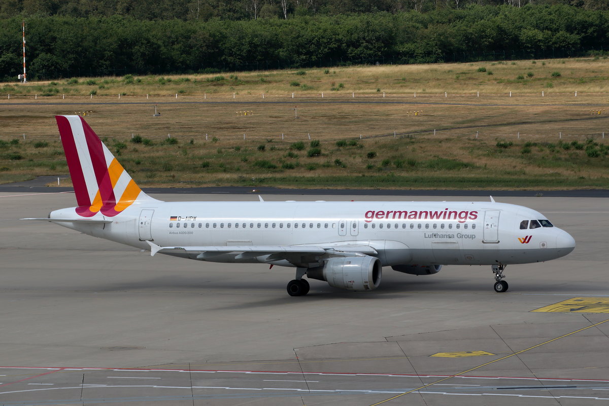 Germanwings, Airbus A320-200, D-AIPW. Köln-Bonn (CGN/EDDK) am 07.07.2019.