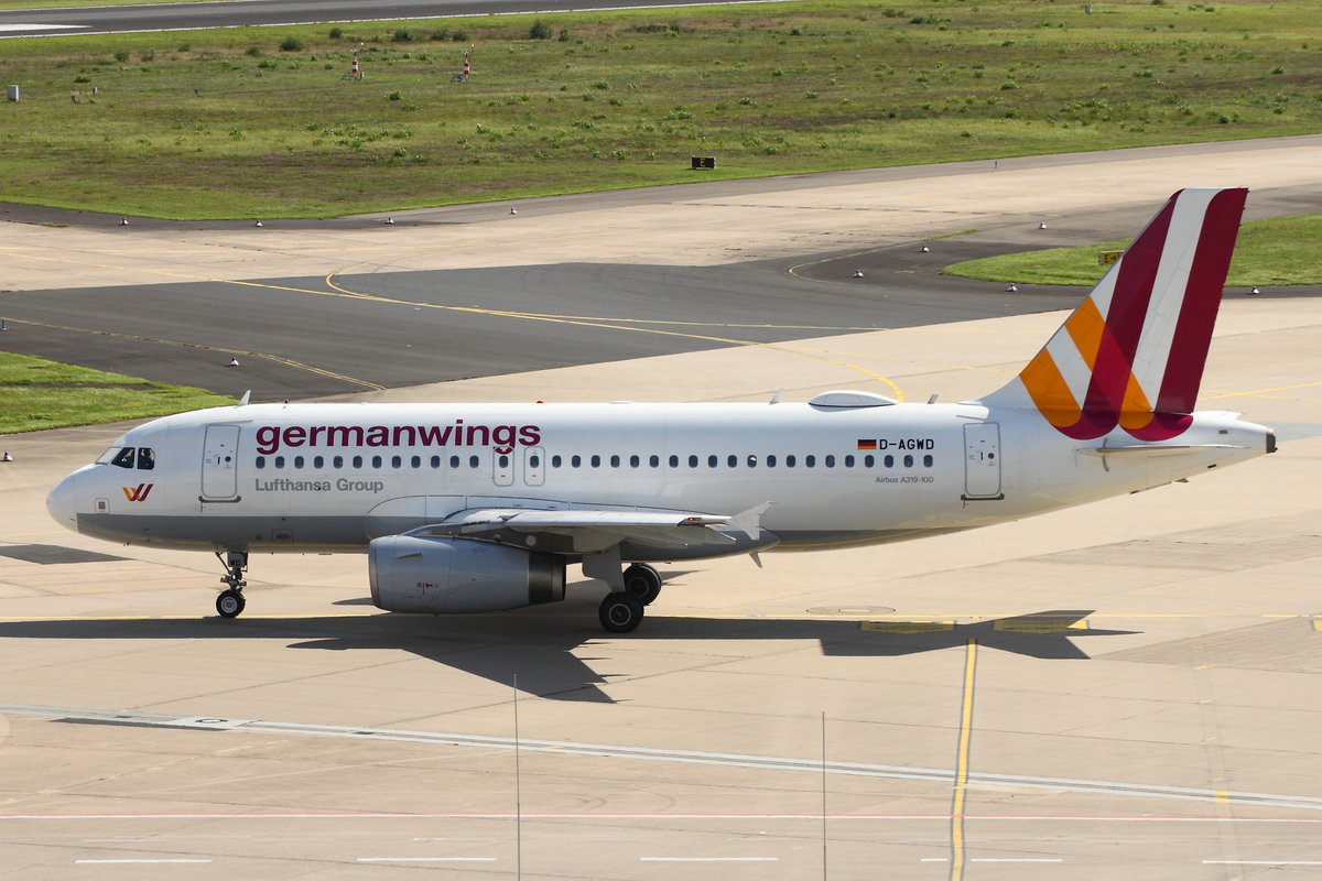 Germanwings, D-AGWD, Airbus A319-132. Köln-Bonn (CGN/EDDK) am 10.09.2017