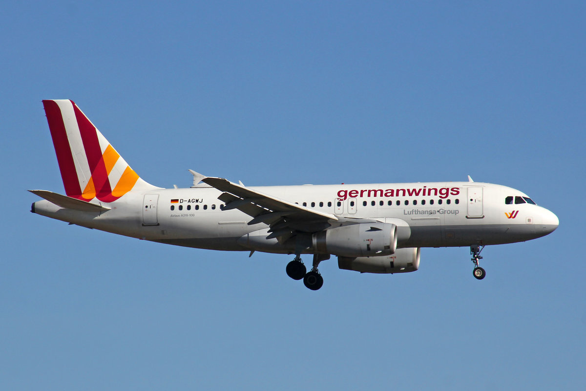 Germanwings, D-AGWJ, Airbus A319-132, msn: 3375, 24.Februar 2019, ZRH Zürich, Switzerland.