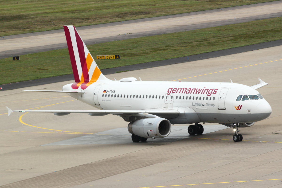 Germanwings, D-AGWM, Airbus A319-132. Köln-Bonn (CGN/EDDK) am 16.07.2017.