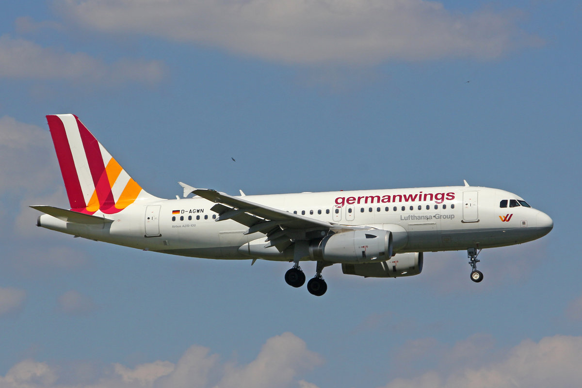 Germanwings, D-AGWN, Airbus A319-132, msn: 3841, 09.Juli 2018, ZRH Zürich, Switzerland.