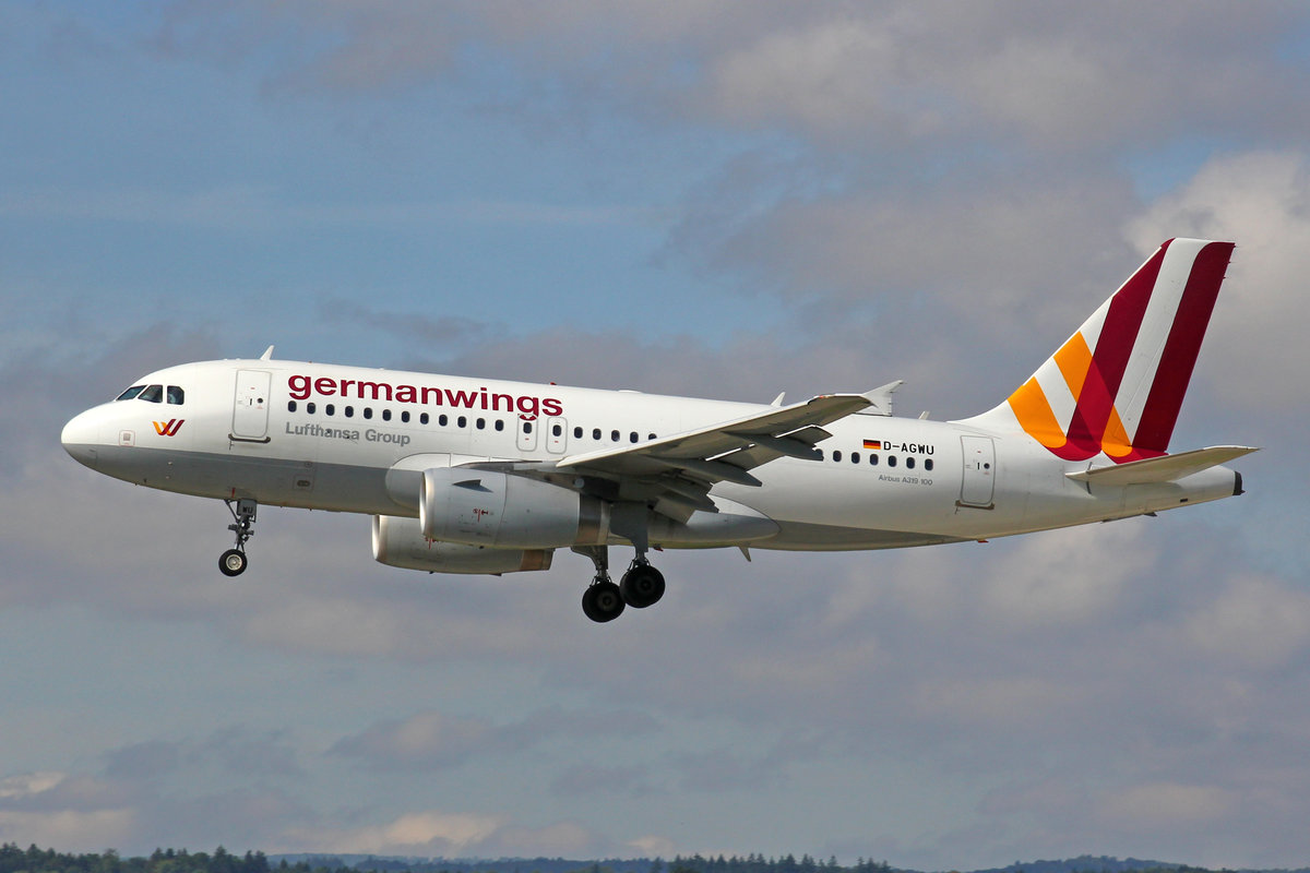 Germanwings, D-AGWU, Airbus A319-132, msn: 5457, 7.August 2017, ZRH Zürich, Switzerland.
