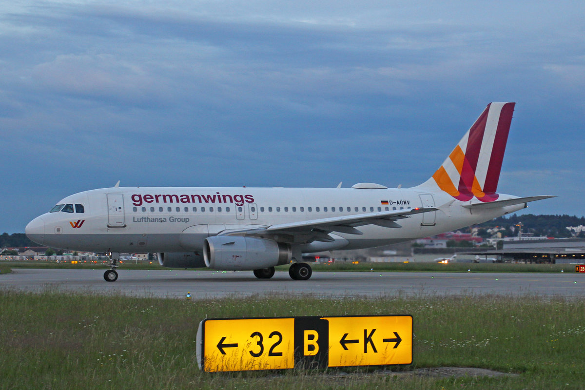 Germanwings, D-AGWV, Airbus A319-132, msn: 5467, 21.Mai 2018, ZRH Zürich, Switzerland.