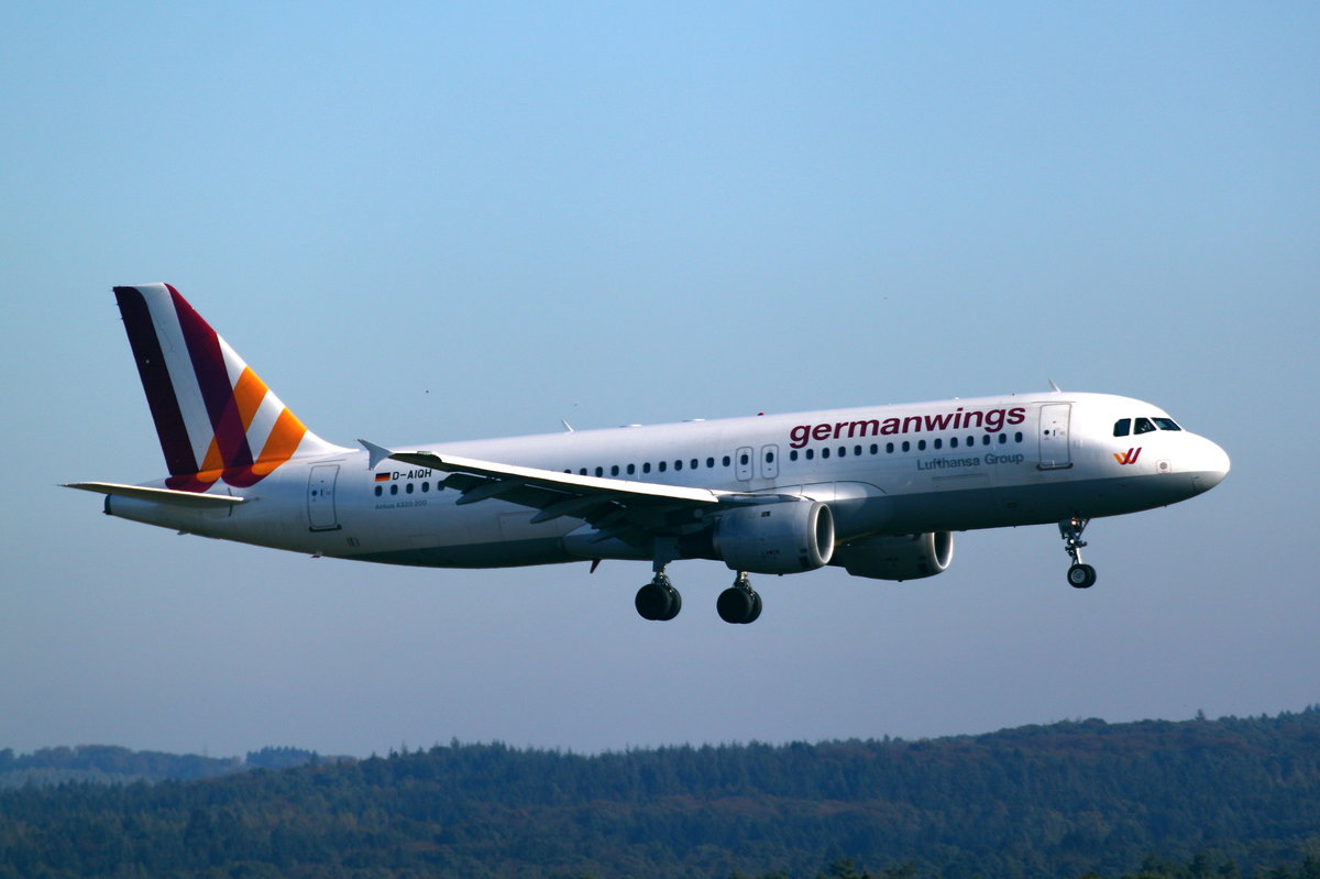 Germanwings, D-AIQH, Airbus A320-211, Köln-Bonn (CGN), aus Palma de Mallorca (PMI) kommend. 16.10.2016
