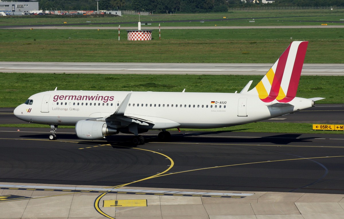 Germanwings, D-AIUO, (c/n 6636),Airbus A 320-214 (SL), 09.09.2015, DUS-EDDL, Düsseldorf, Germany 
