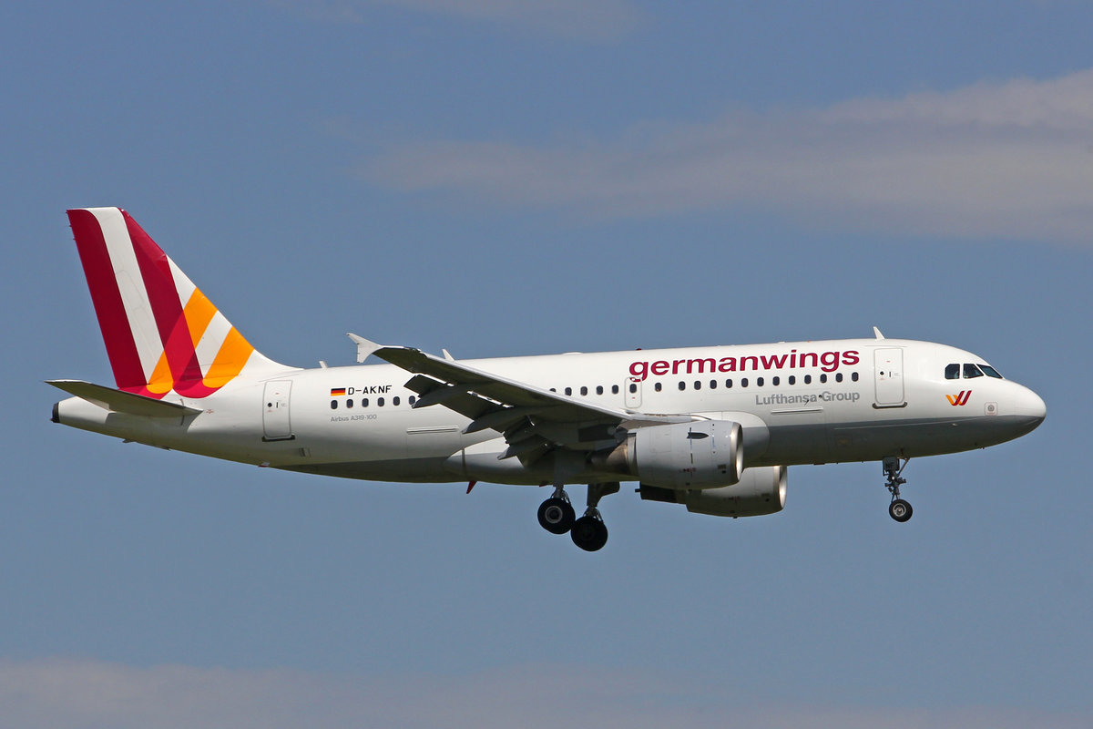 Germanwings, D-AKNF, Airbus A319-112, msn: 646, 29.April 2018, ZRH Zürich, Switzerland.