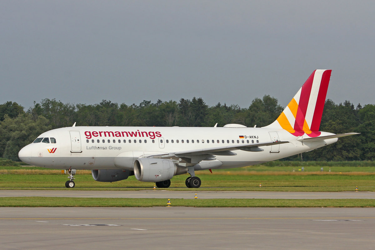 Germanwings, D-AKNJ, Airbus A319-112, msn: 1172, 06.Juli 2019, ZRH Zürich, Switzerland.