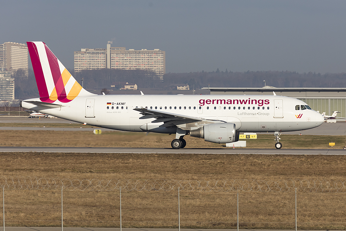 Germanwings, D-AKNM, Airbus, A319-132, 11.01.2018, STR, Stuttgart, Germany 




